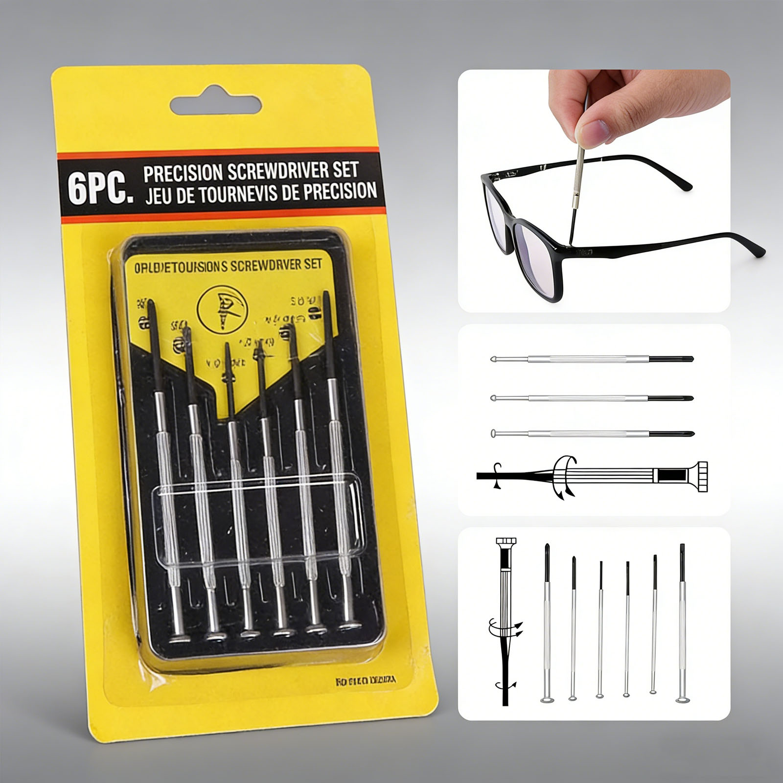 Conjunto de 6 Chaves de Fenda, - Screwdriver Set Precision avaliação e preço
